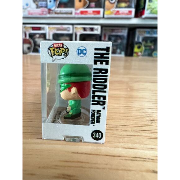 BITTY Riddler Batman Forever Funko Pop #340 Movies DC Comics Detective Carrey - Picture 4 of 6